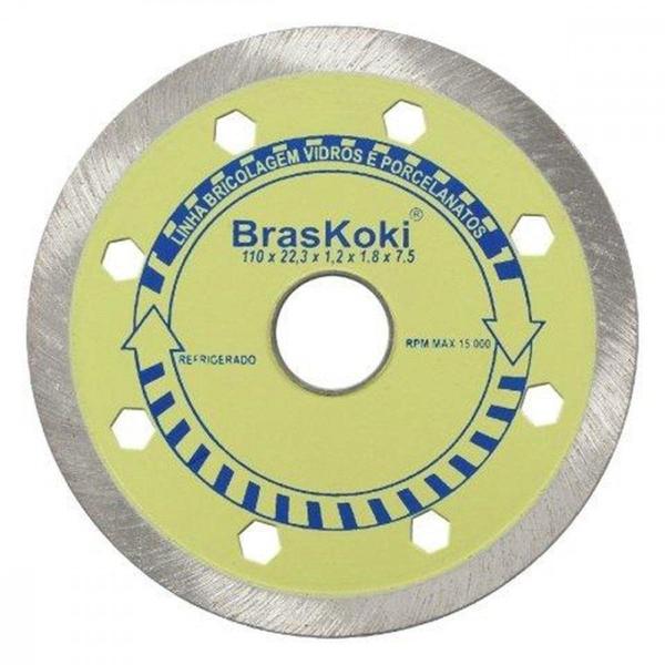 Imagem de Disco Diamantado Braskoki 110Mm Vidros Porcelanatos Agua  242810202