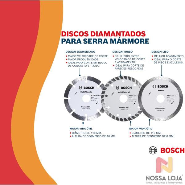 Imagem de Disco Diamantado Ceramic continuo 110x20/16x8mm C/ 10 Pçs Bosch