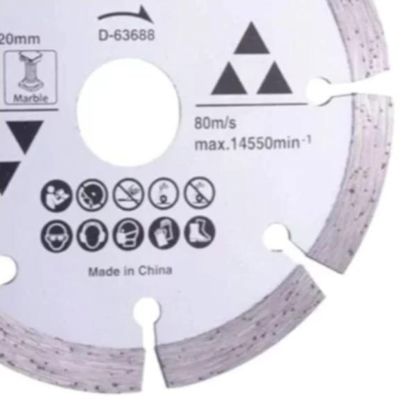 Imagem de Disco Diamantado Corte A Seco Mármore Granito 105 MM x 20/16 MM Makita D-63688