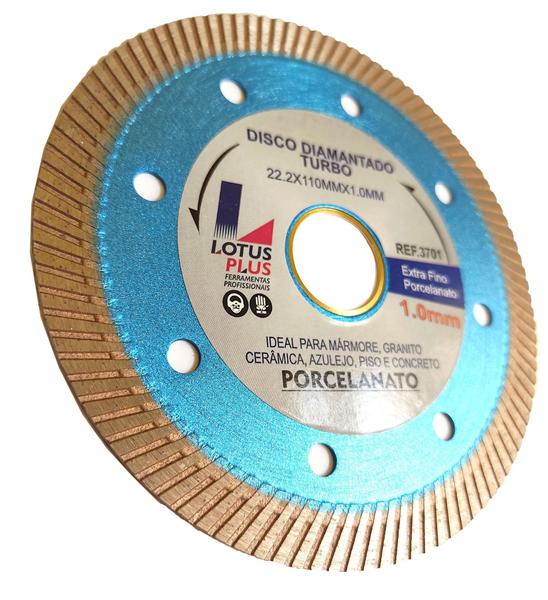 Imagem de Disco Diamantado Fino Acabamento Porcelanato 22.2x110x1mm