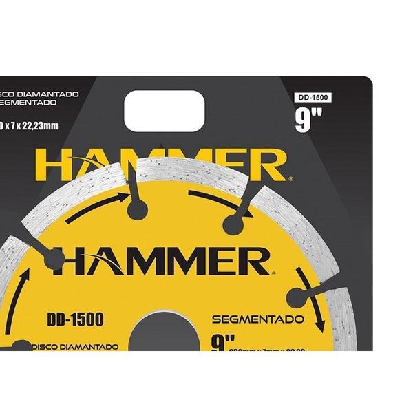 Imagem de Disco Diamantado Hammer Segmentado 230Mm Seco Gydd1500