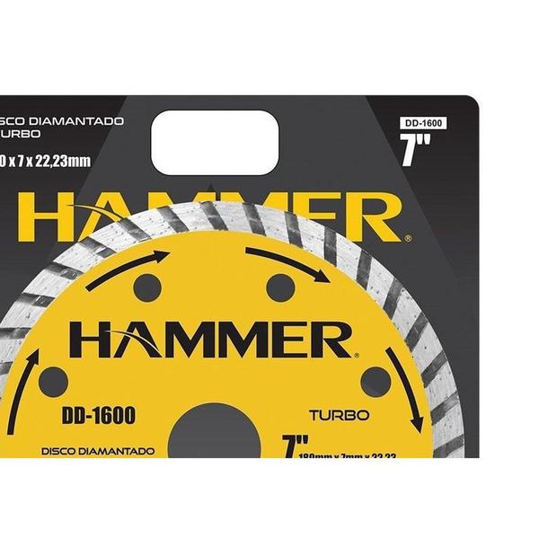 Imagem de Disco Diamantado Hammer Turbo 180Mm Seco Gydd1600