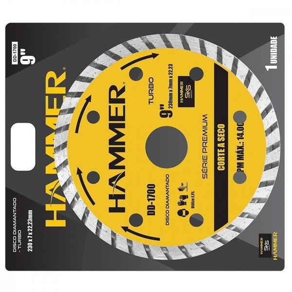 Imagem de Disco Diamantado Hammer Turbo 230Mm Seco Gydd1700