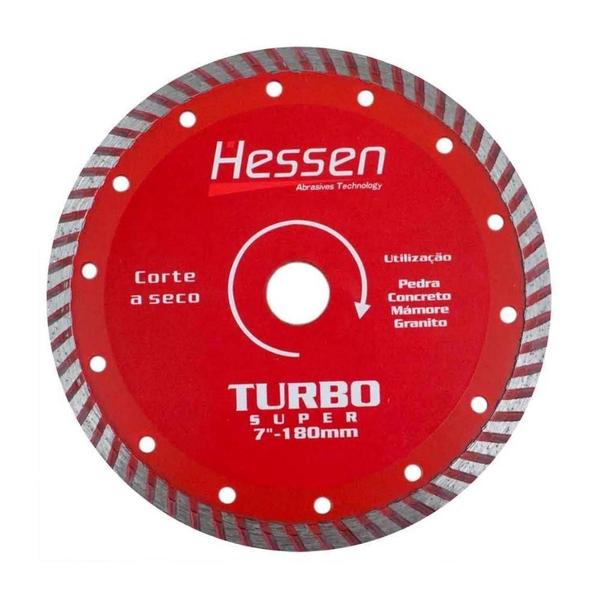 Imagem de Disco Diamantado Hessen Turbo 7 Pol 180 x 22,2mm