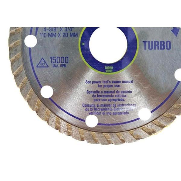 Imagem de Disco Diamantado Irwin Turbo 110Mm X 20Mm - 13893 - Kit C/5 Peca