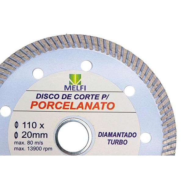 Imagem de Disco Diamantado Melfi Turbo Porcelanato 110Mm X 20Mm - 10723