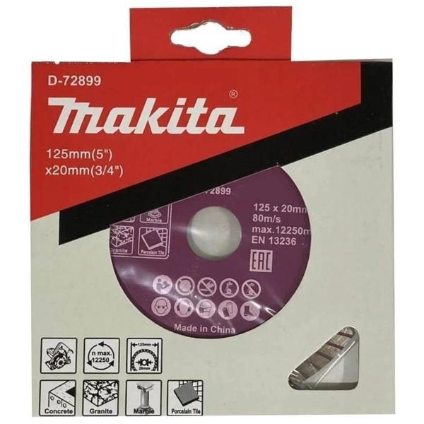 Imagem de Disco Diamantado Multimateriais 125x20x8mm - D-72899 - MAKITA