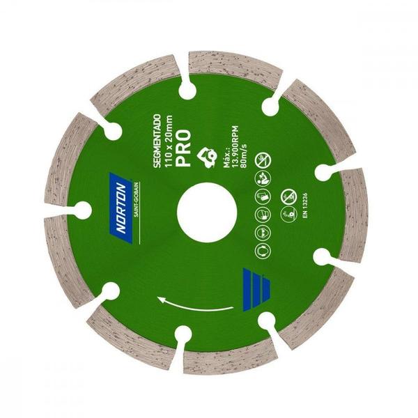 Imagem de Disco Diamantado Norton Econ Segmentado Seco Agua 110Mm 70184624361