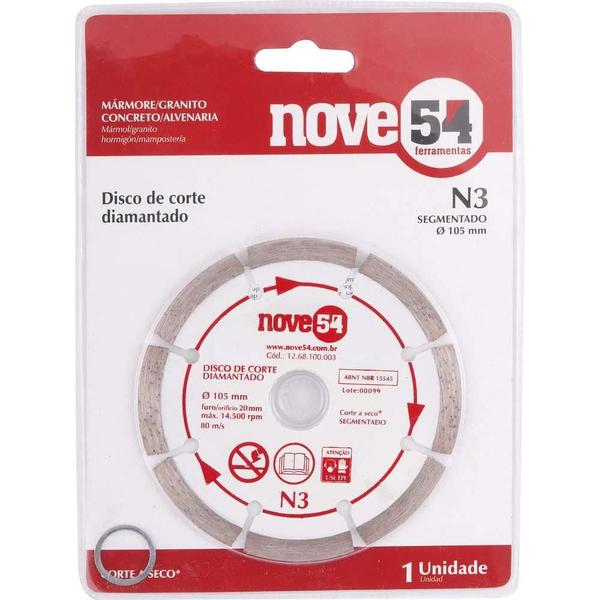 Imagem de Disco Diamantado Nove54 105mm N3