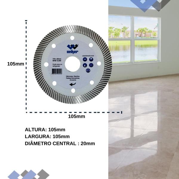 Imagem de Disco Diamantado P/ Cortar Porcelanato Ultra Fino Corte Acabamento Perfeito Exelente Rendimento