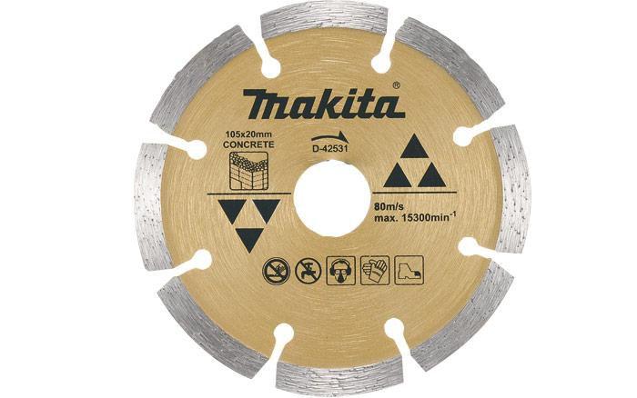 Imagem de Disco Diamantado para Concreto Makita 105x20mm D-42531