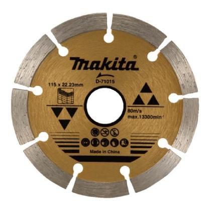 Imagem de Disco Diamantado para Esmerilhadeira 4 1/2" (115mm) Segmentado Makita D-71015 - Corte de Concreto