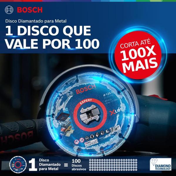 Imagem de Disco diamantado para metal bosch x-lock 115mm