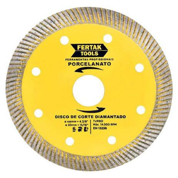 Imagem de Disco Diamantado para Porcelanato - 105X20X1,2 mm - Fertak