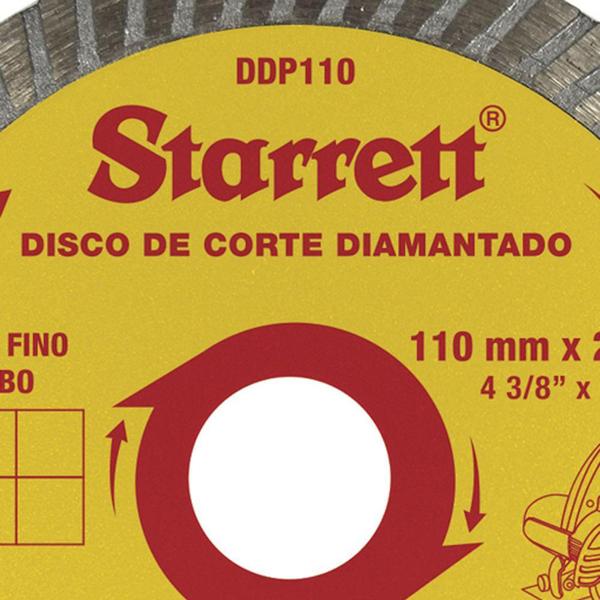 Imagem de Disco diamantado para porcelanato 110 mm - DDP110 - Starrett