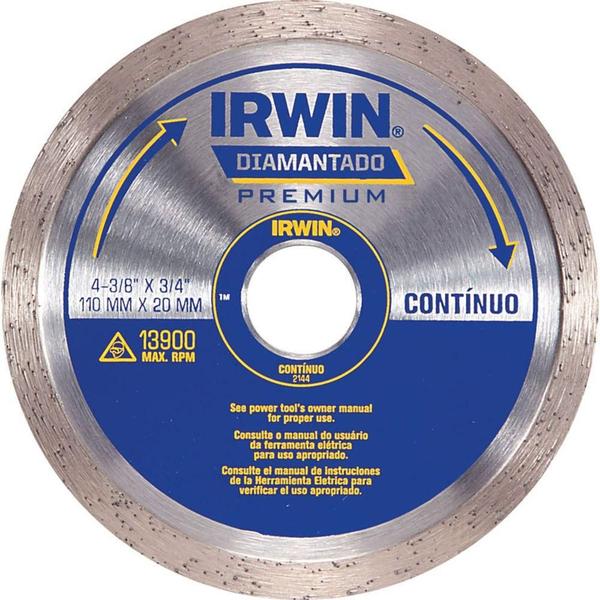 Imagem de Disco Diamantado Premium Contínuo 110mm x 20mm  - IRWIN