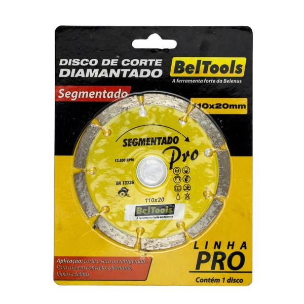 Imagem de Disco Diamantado Segmentado 110 x 20mm Beltools