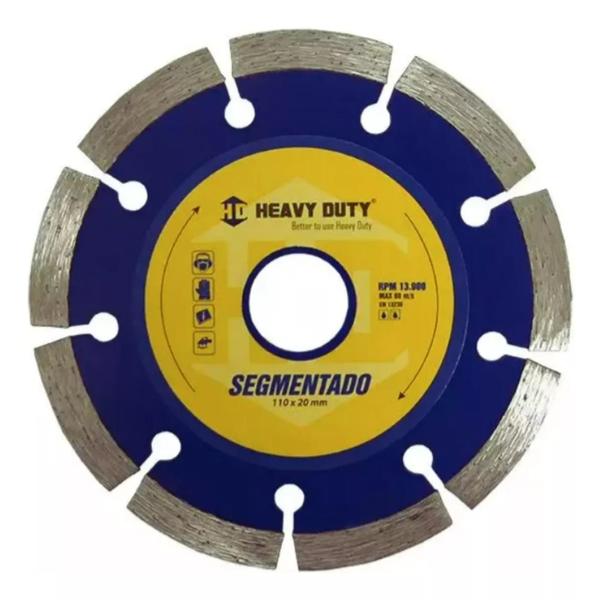 Imagem de Disco Diamantado Segmentado 110x20mm - Kit 50 Unid - Heavy Duty