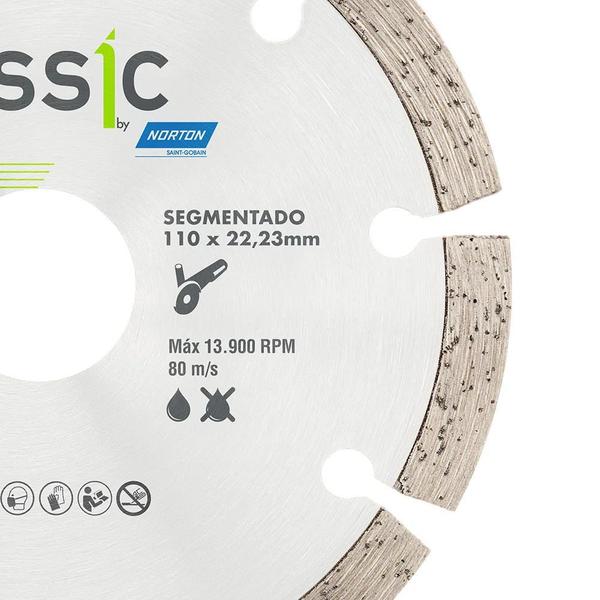 Imagem de Disco diamantado segmentado classic 110x22.23 norton