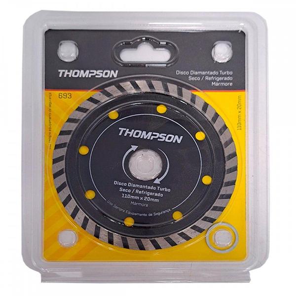 Imagem de Disco Diamantado Thompson Turbo Seco / Refrigerado 110Mm X 20Mm - 693