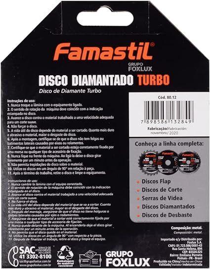 Imagem de Disco Diamantado Turbo 4 3/8 110 X 20Mm