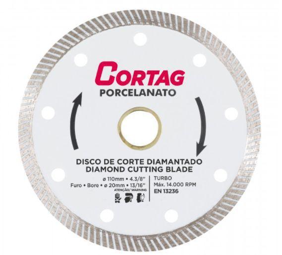 Imagem de Disco diamantado turbo porcelanato 110 mm