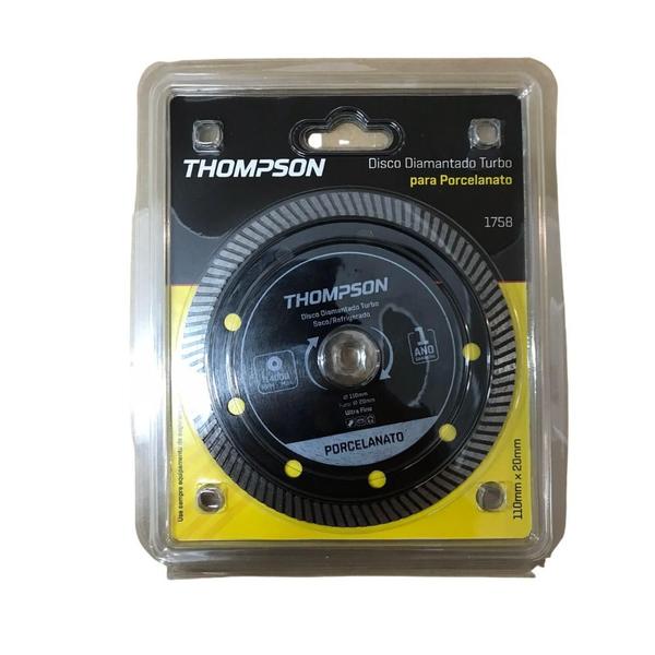 Imagem de Disco Diamantado Turbo Seco Refrigerado 110 Mmx20mm Thompson