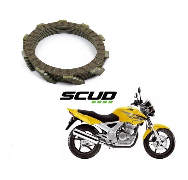 Imagem de Disco Embreagem Fricção Jogo Scud Cbx 250 Twister Xr 250 Tornado Ano 2000 Até 2008