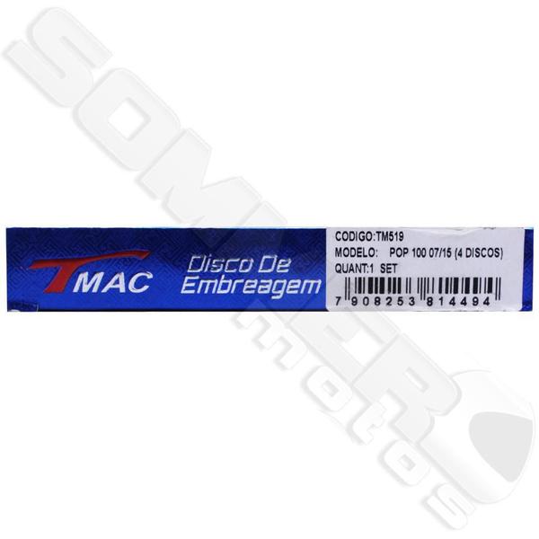 Imagem de Disco Embreagem Honda Pop 100/ Pop 110 2007 A 2021 T-Mac