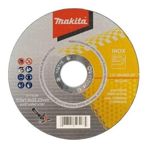 Imagem de Disco Fino De Corte Para Inox 115x1.0mm Makita D-75524