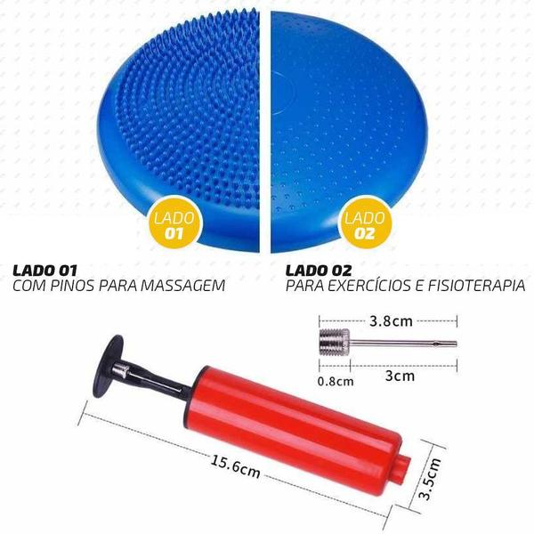 Disco Fisioterapia Pilates Equilibrio Inflavel Propriocepção - MBFit Imagem de Disco Fisioterapia Pilates Equilibrio Inflavel Propriocepção