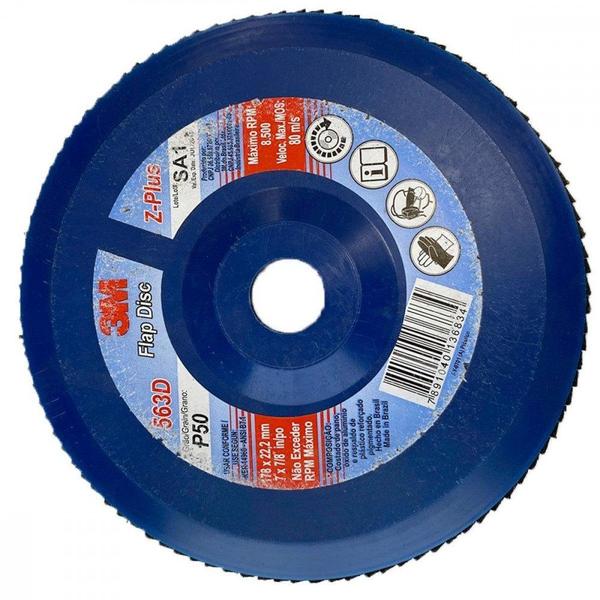 Imagem de Disco Flap 3M - 7" Nylon Grao 50 Ox.Zirconia