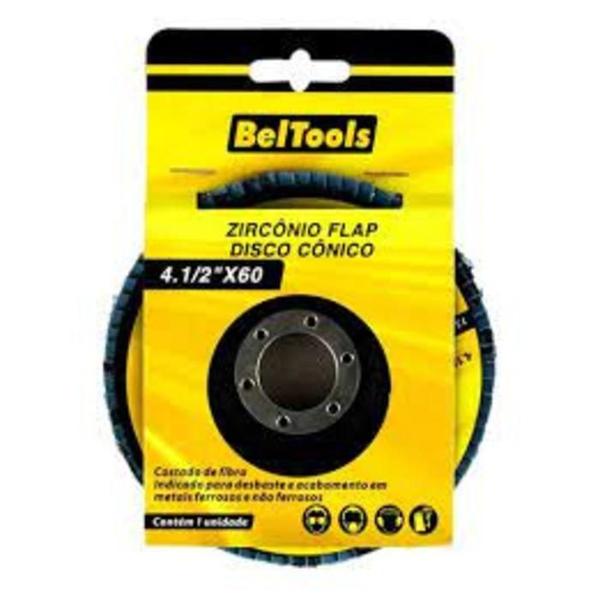 Disco Flap 4.1/2 Grana 50 Beltools Imagem de Disco Flap 4.1/2 Grana 50 Beltools