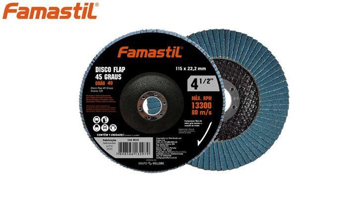 Imagem de Disco Flap 4.1/2'' X 7/8'' Grão 40 - Foxlux