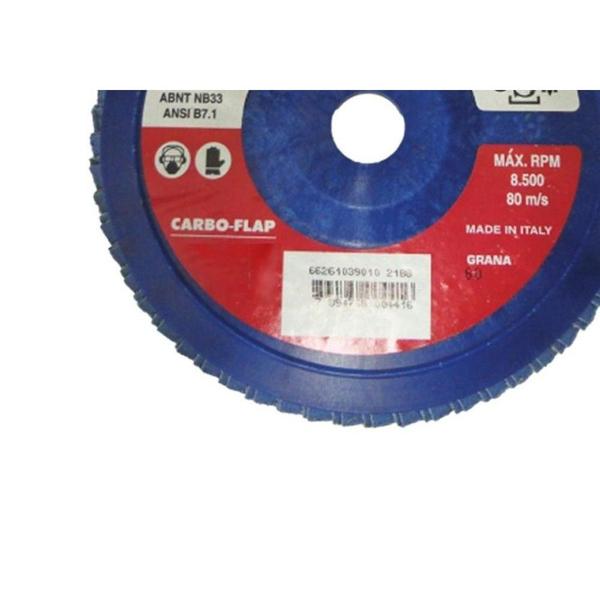 Disco Flap Carborundum 4.1/2X 60 Zirconia 66623313726 Imagem de Disco Flap Carborundum 4.1/2X 60 Zirconia 66623313726
