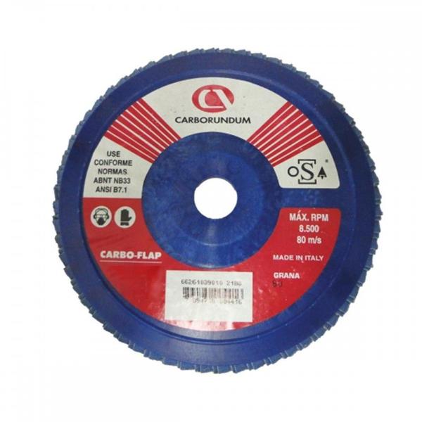 Disco Flap Carborundum 4.1/2X 60 Zirconia 66623313726 Imagem de Disco Flap Carborundum 4.1/2X 60 Zirconia 66623313726