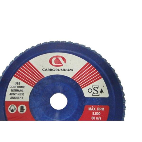 Disco Flap Carborundum 4.1/2X120 Zirconia 66623313806 Imagem de Disco Flap Carborundum 4.1/2X120 Zirconia 66623313806
