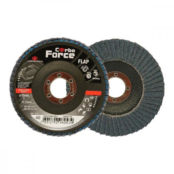 Disco Flap Carborundum Ltf 115X 50 66623381360 Imagem de Disco Flap Carborundum Ltf 115X 50 66623381360