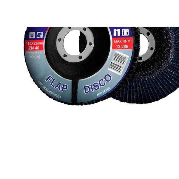 Imagem de Disco Flap Disflex 4.1/2X120 Zirconia   09.058 - Kit C/10