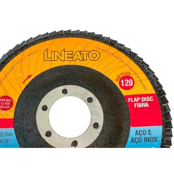 Imagem de Disco Flap Lineato Itambe 4.1/2'' - Grao 120