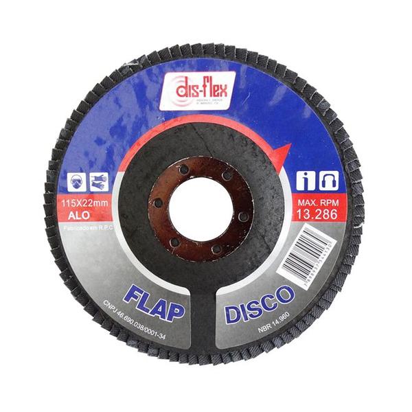 Imagem de Disco Flap para Desbaste 115x22mm Grão 40 Disflex