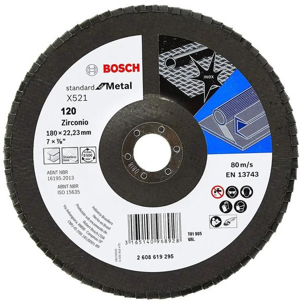 Imagem de Disco Flap para Metal 7" Grão 120 Bosch