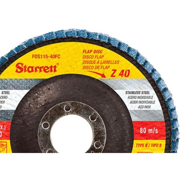 Disco Flap Starrett 4.1/2 X 120 Imagem de Disco Flap Starrett 4.1/2 X 120