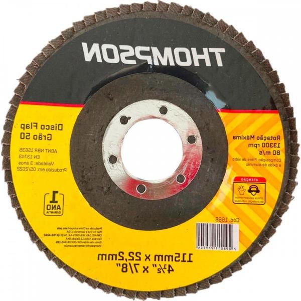 Disco Flap Thompson 4.1/2'' - Grao 50 - 1666 Imagem de Disco Flap Thompson 4.1/2'' - Grao 50 - 1666