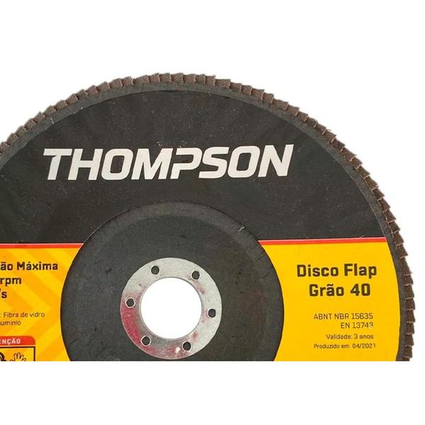 Imagem de Disco Flap Thompson 7'' - Grao 40