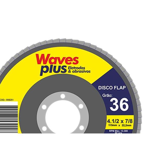 Imagem de Disco Flap Waves 4.1/2 X 36 Zirconia