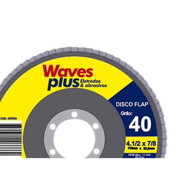 Disco Flap Waves 4.1/2 X 40 Zirconia - RCD Imagem de Disco Flap Waves 4.1/2 X 40 Zirconia
