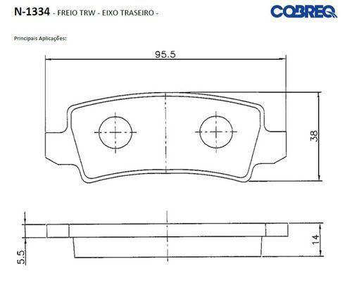 Imagem de Disco Freio E Pastilha Traseiro Toyota Corolla 2005