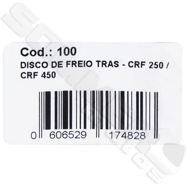 Imagem de Disco Freio Traseiro Honda Crf 250/ Crf 450 Fabreck