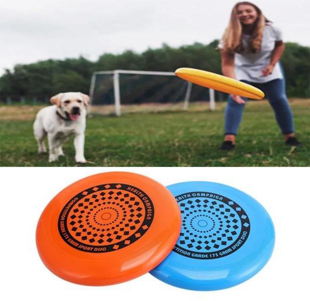 Disco Frisbee polietileno Resistente Maleável Brinquedo Pet Laranja Ou Azul Lazer LR-0133 - Panda Rio Express Imagem de Disco Frisbee polietileno Resistente Maleável Brinquedo Pet Laranja Ou Azul Lazer LR-0133